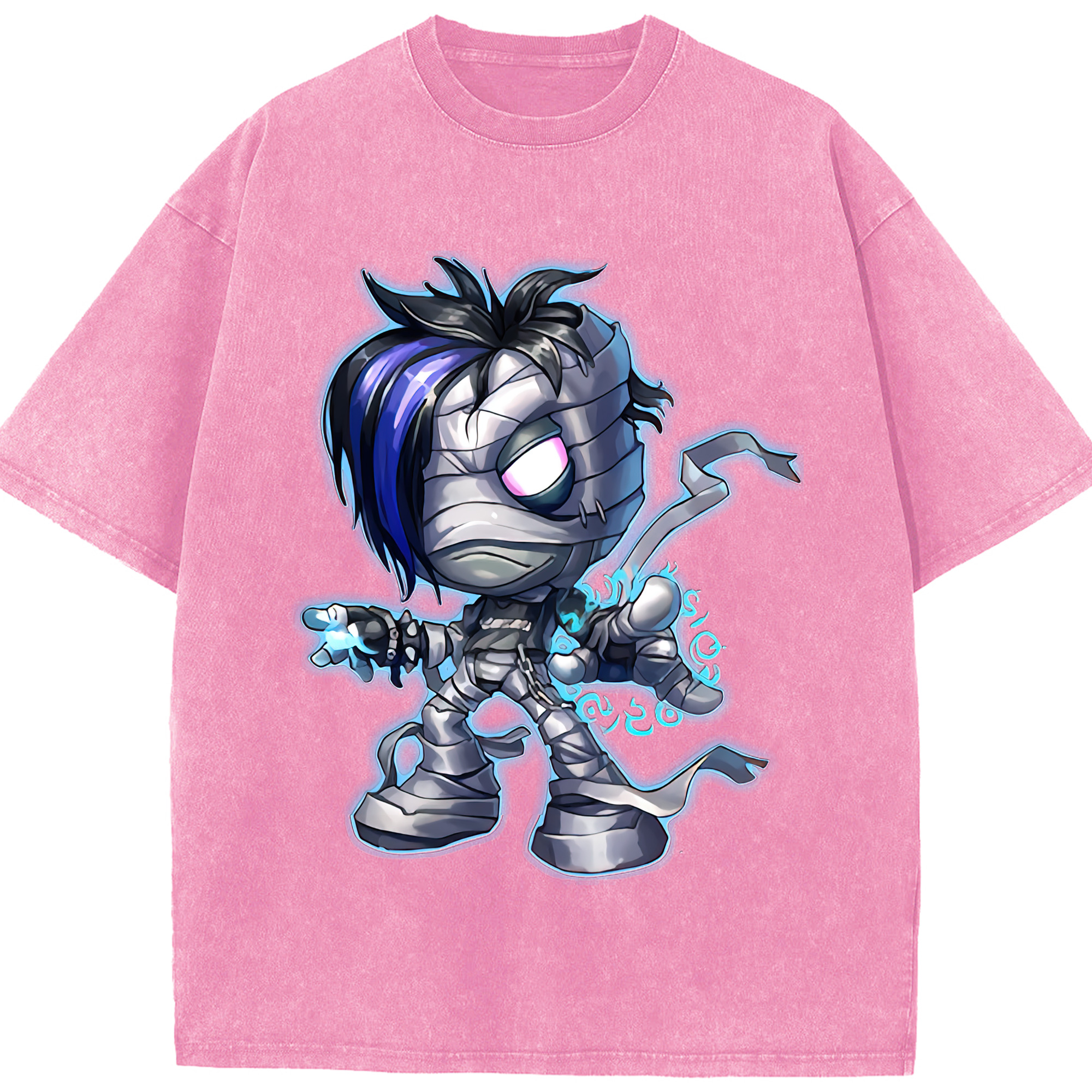 リーグ・オブ・レジェンド League of Legends LOL 綿100% ヴィンテージ風 半袖Tシャツ（フロントプリント）